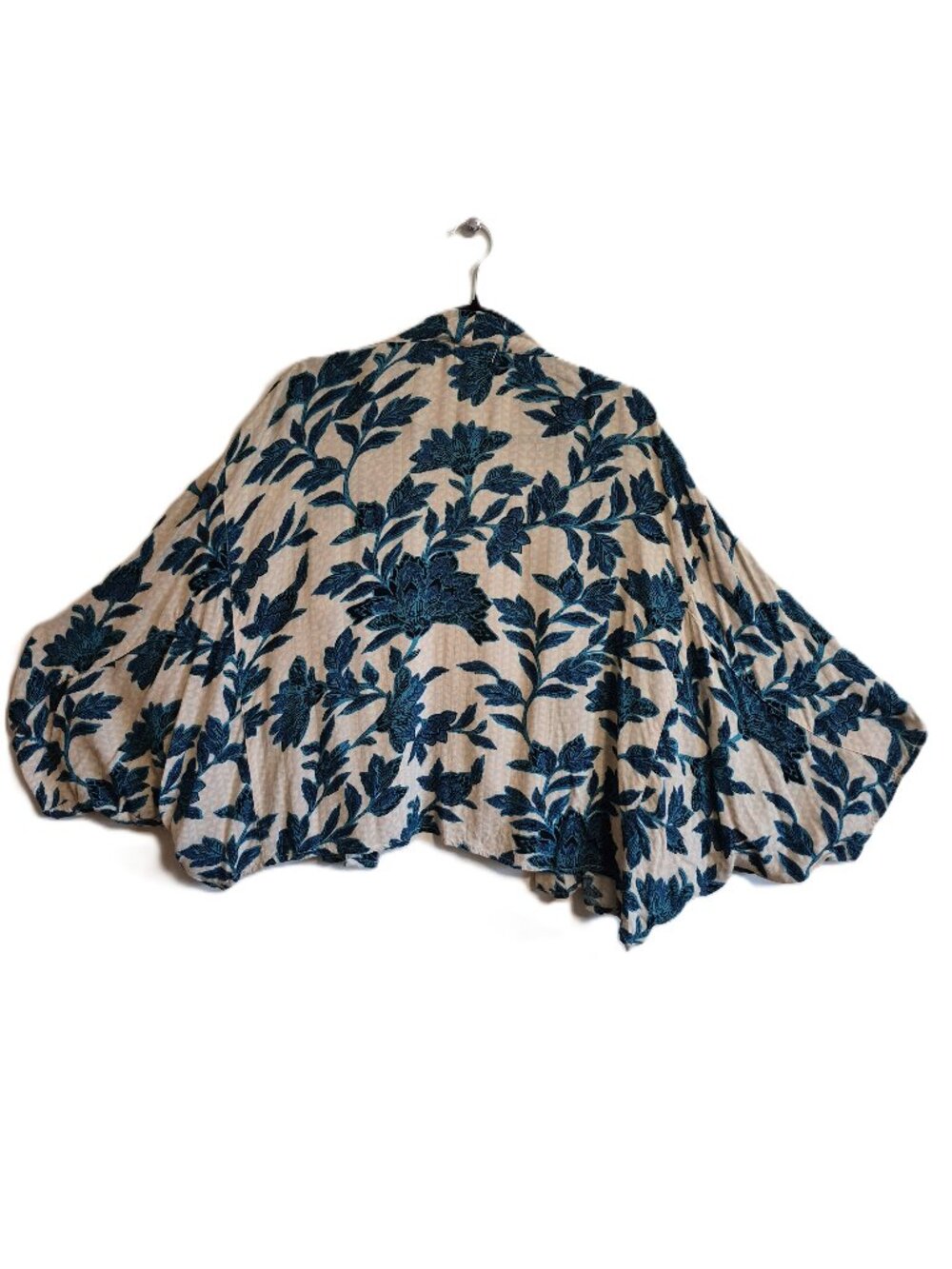 Andersen  & Lauth Floral Viscose Cocoon Open Cardigan OS - Picture 2 of 16